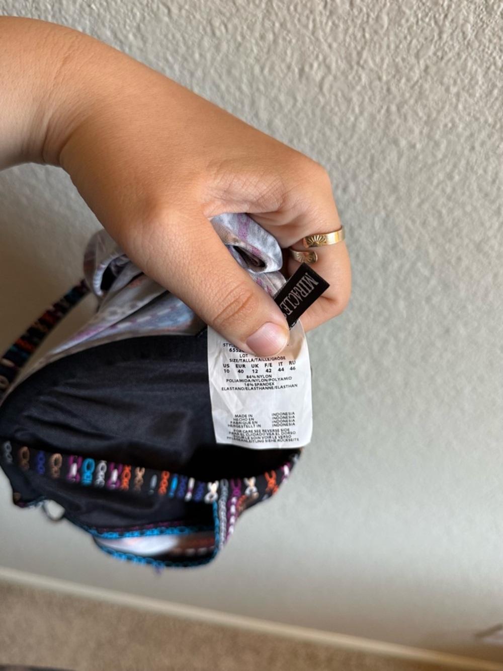 NWT Miraclesuit Shimmer Links Love Knot Underwire Tankini Swim Top Luxury Beach - Picture 7 of 10